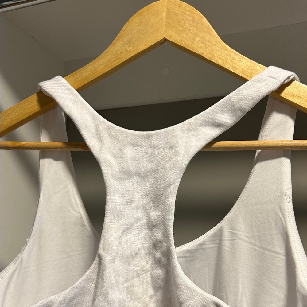 ALO Yoga White Racerback Sports Bra - Picture 5 of 6